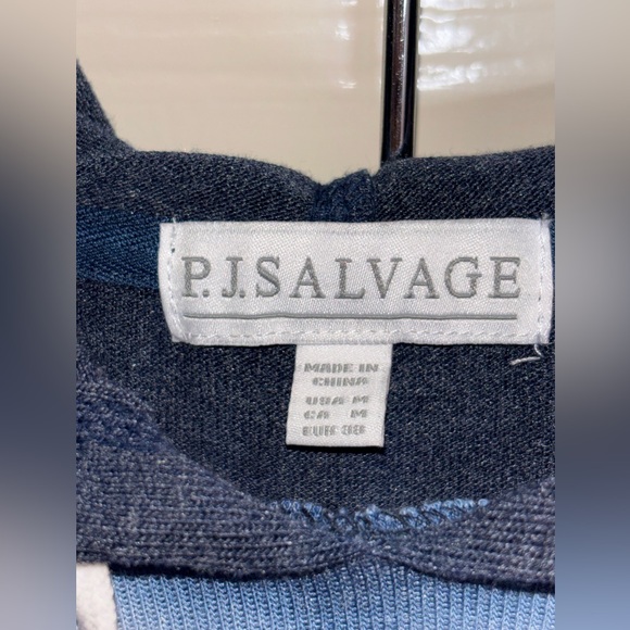 p.j savage blue tie dye pajama soft hoodie sweater & Pants size medium womens - Picture 10 of 10